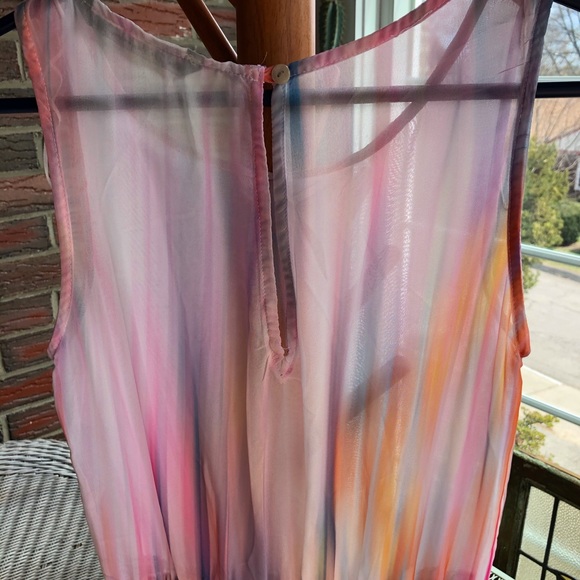 Zara Watercolor & Ikat Light & Flowy Sundress Size Small - Picture 10 of 12